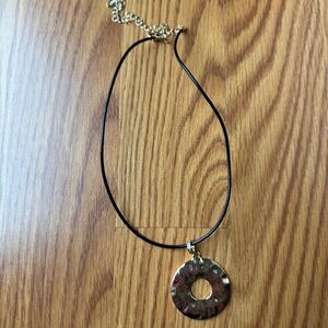 NEW Ettika Gold Circle Pendant Necklace